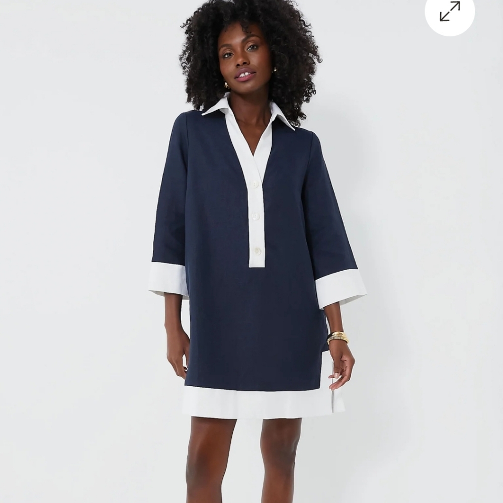 Tuckernuck Navy Collier Dress Medium
